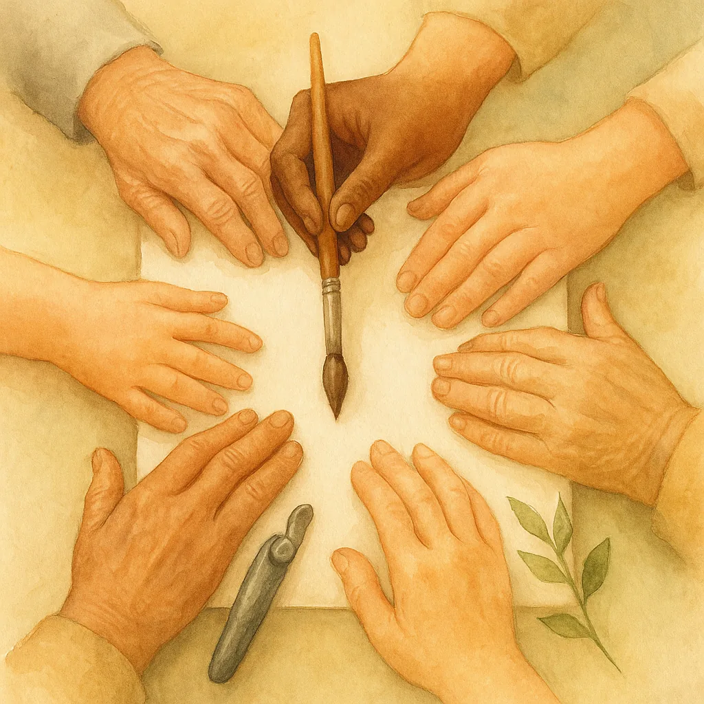 Créativité inclusive — l’art comme langage universel et lien social.